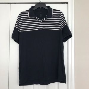 BLUE Saks 5th Ave Striped Polo